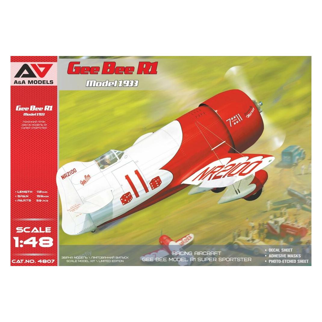 A&A Models Gee Bee R1 racing aircraft ( 1933 ver.) (AAM4807)