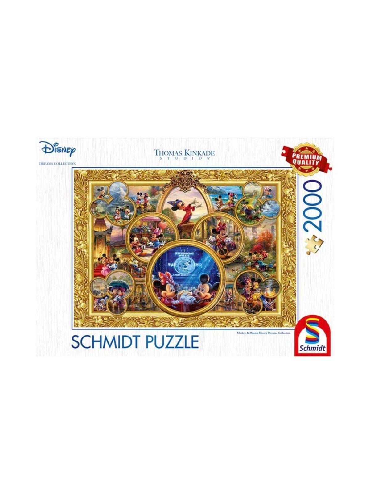 Schmidt Puzzle - Thomas Kinkade: Mickey & Minnie Dreams Collection (2000 pieces) 2D Puzzles