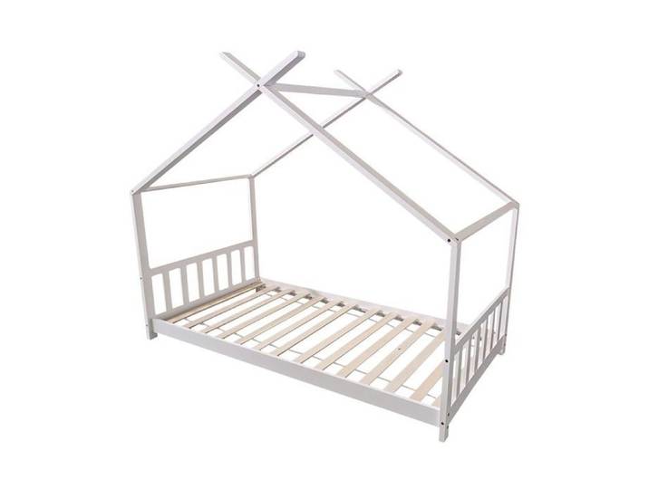 Lit cabane pour enfant 190x90cm blanc GASPARD