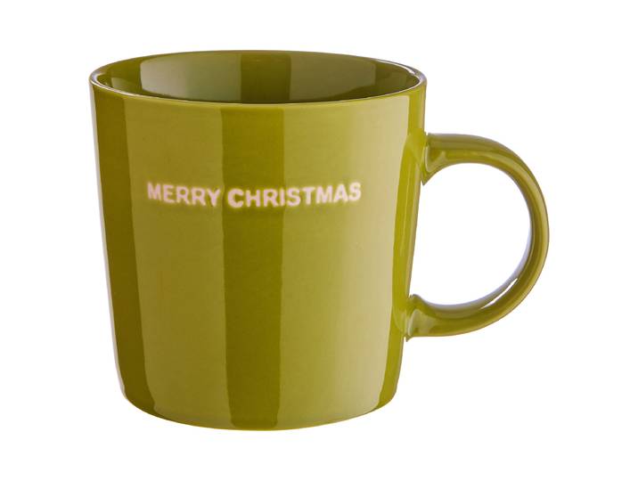 Tasse MERRY CHRISTMAS Ø 9cm Grün/Grün