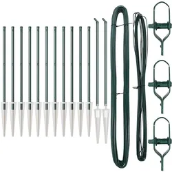 vidaXL, Gartenzaun, Raronus (13x Spike-Post)