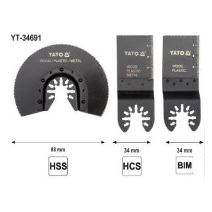 Yato Accessories Set For Multitool (YT-34691)