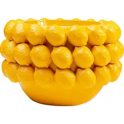 KARE DESIGN Blumentopf Lemon Juice 54727 Stein, Marmor, Granit Gelb