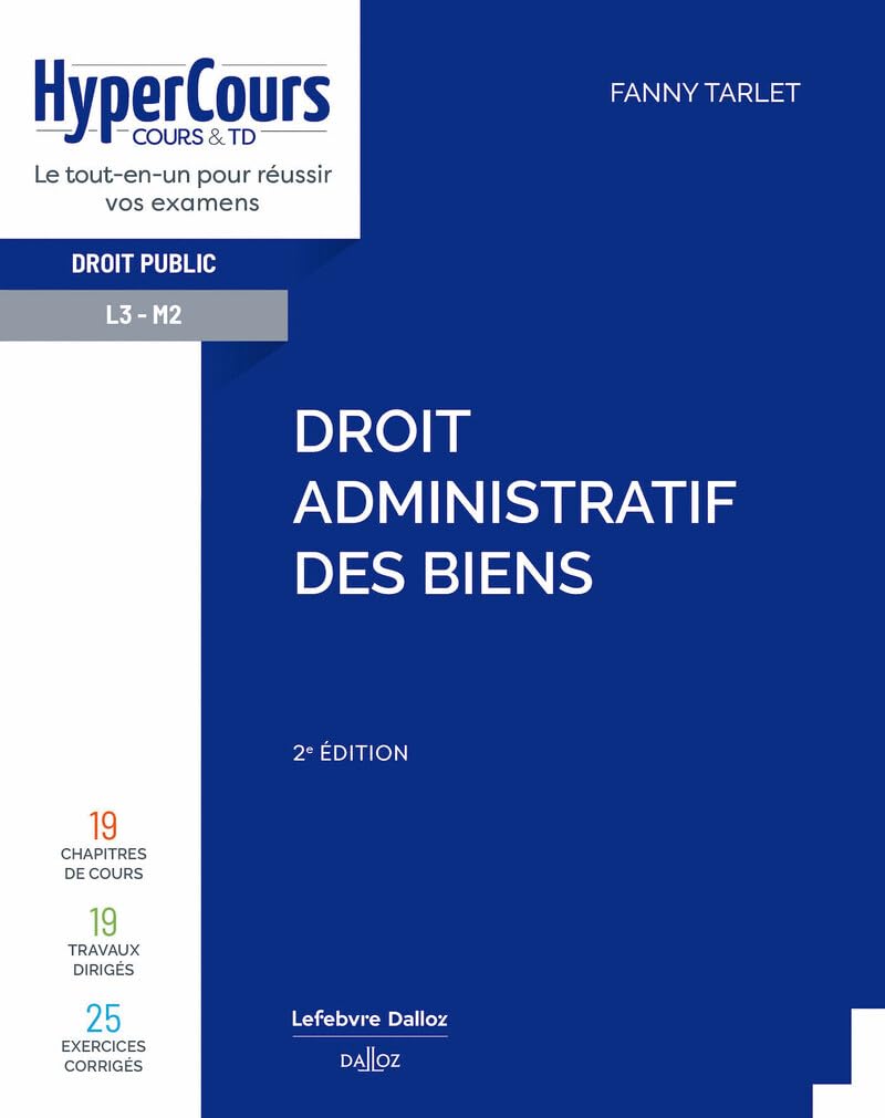 Droit administratif des biens : L3, M2 - Preis vom 07.10.2026 11:45:10 h