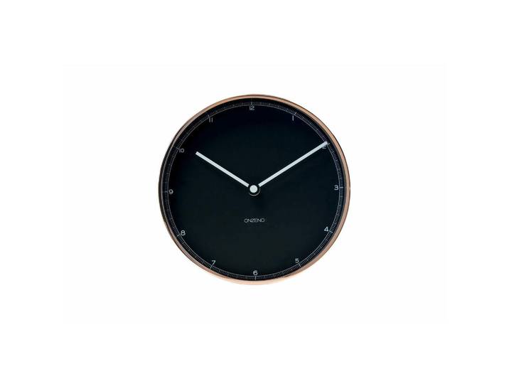 Onzeno Wanduhr Design Schwarz 30/30 cm, Glas, 30x30x5 cm, Dekoration, Uhren, Wanduhren