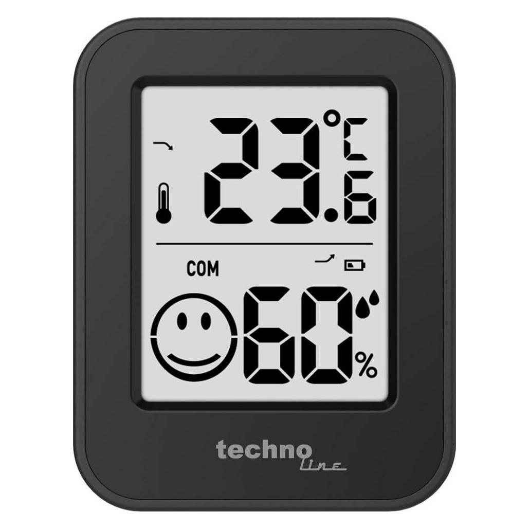 Technoline Techno Line WS9417 schwarz Thermo-Hygrostation Thermo-/Hygrometer Schwarz WS9417 (WS9417schwarz)