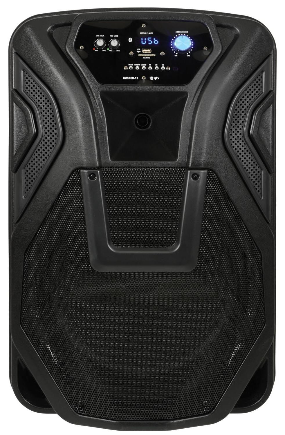 Selius Draagbare PA Speaker 15 Inch - Batterij Aangedreven, Bluetooth, Karaoke Set