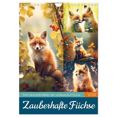 Zauberhafte Füchse (Wandkalender 2026 DIN A4 hoch), CALVENDO Monatskalender