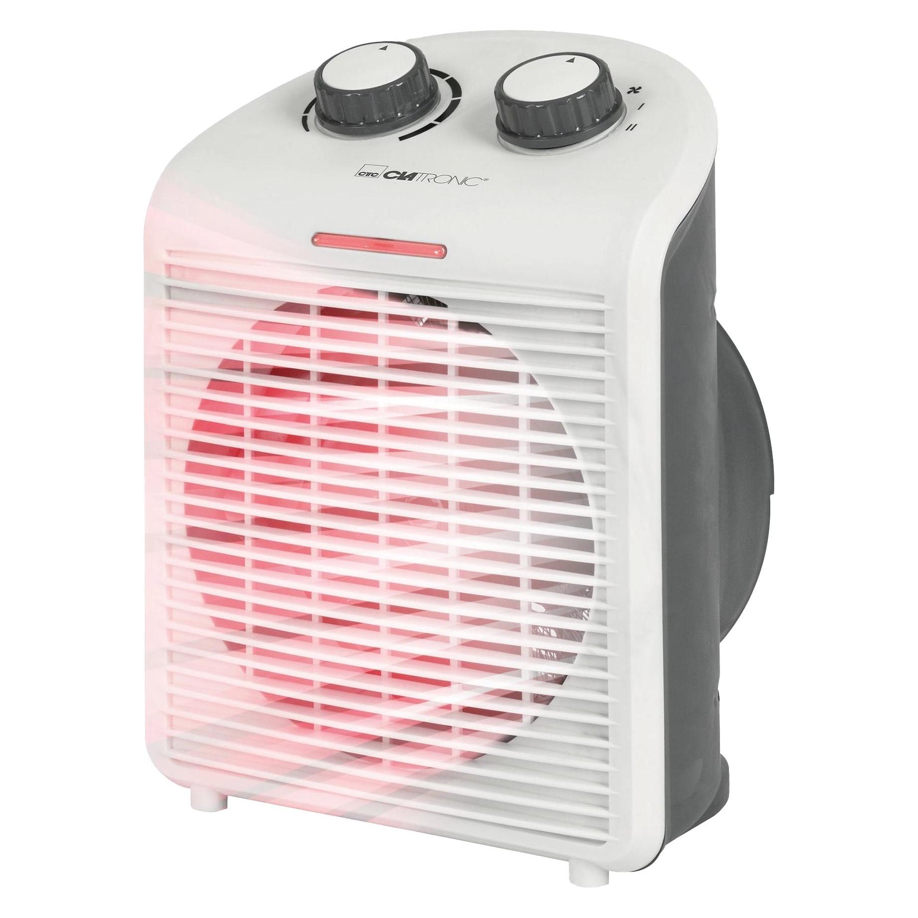 Clatronic HL3761WH Elektrische Raumheizung Indoor Elektrischer Raumheizlüfter (2000 W) (HL3761WH)