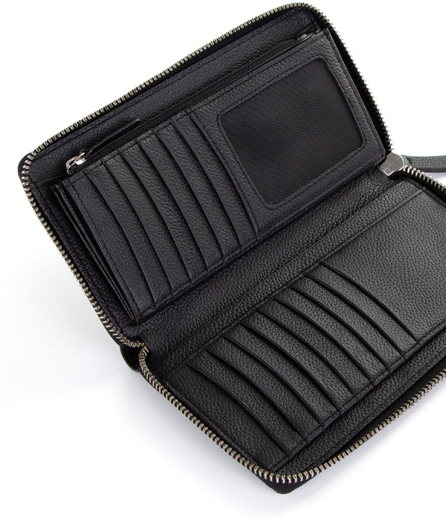 Geldbörse TAMARIS "Geldbörse TAS Amanda", Herren, schwarz (schwarz 100), Obermaterial: 100% Rindsleder Leather cow., Kleinlederwaren Geldbörse