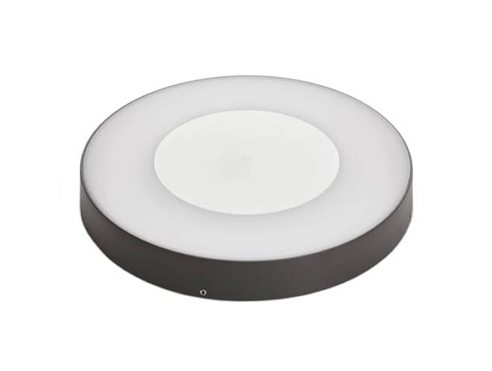 LED Plafonnier extérieur Sora (Moderne) en Gris Aluminium (1 lampe\,à)\, Luminaire d’extérieur pour le jardin la terrasse balcon & maison plafonnier