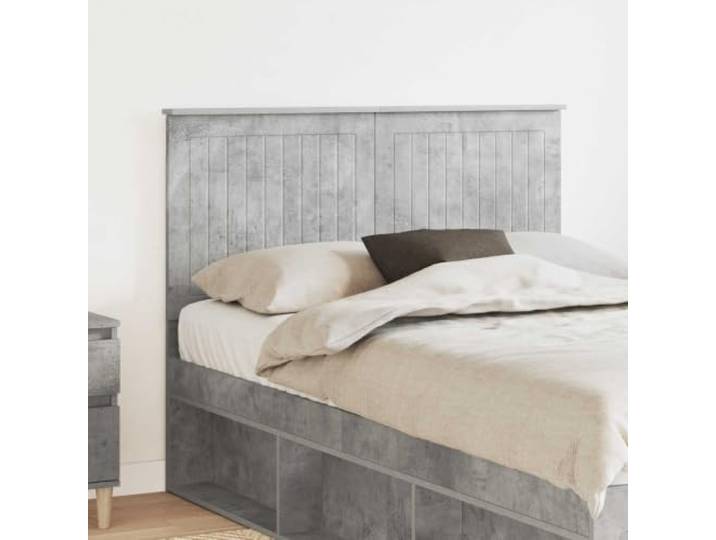 RJPLMFV Kopfteil, Beton, Grau, 120 cm, Holz Minimalistisches Design, einfache Wartung, bequeme Unterstützung, einfache Montage