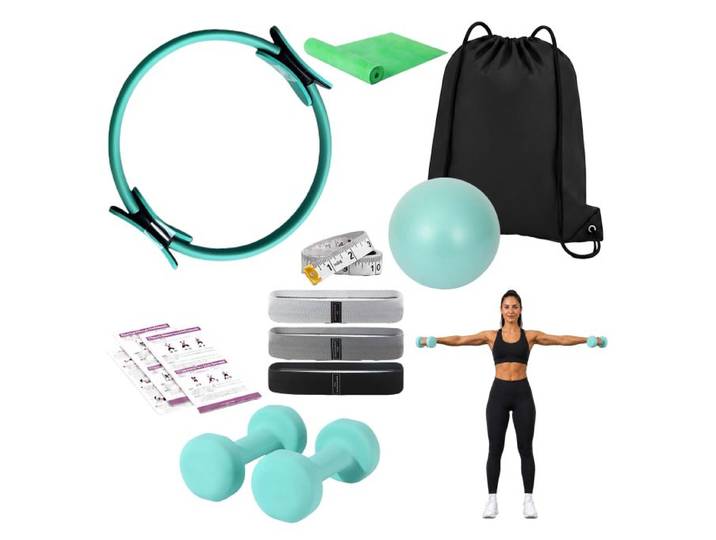 Relaxdays Kit Pilates 11 pièces