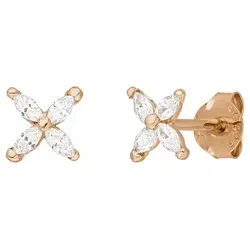 LEAF - OHRSTECKER - leaf flower - rosegold