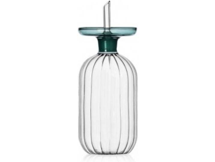 Ichendorf Milano - Olijfolie - Oliefles met schenktuit - Lotus - Groot - Petrol Blauw 0.35L