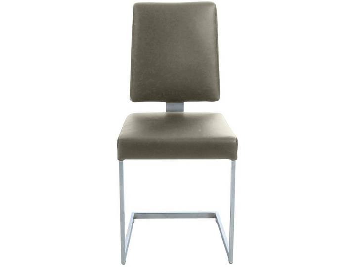 K+W Komfort & Wohnen Freischwinger, stabiles Hochkantgestell, in Leder oder Microfaser