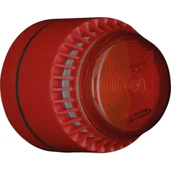 FLSVRLRS12SEPSW - Flashni, rot, rote Linse, Shallow Base, 12V DC