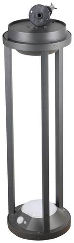Heitronic VO-501401 PILASTRO Solar-Außenstandleuchte mit Bewegungsmelder LED 2W Anthrazit