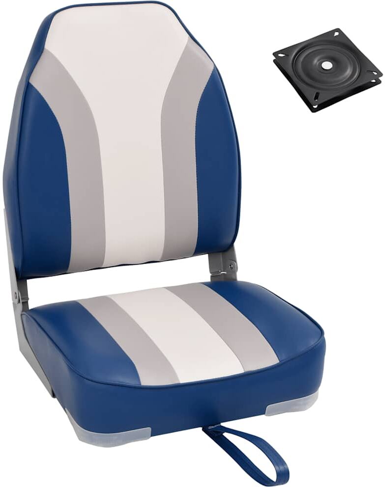 vidaXL Chaise de bateau pliante dossier haut