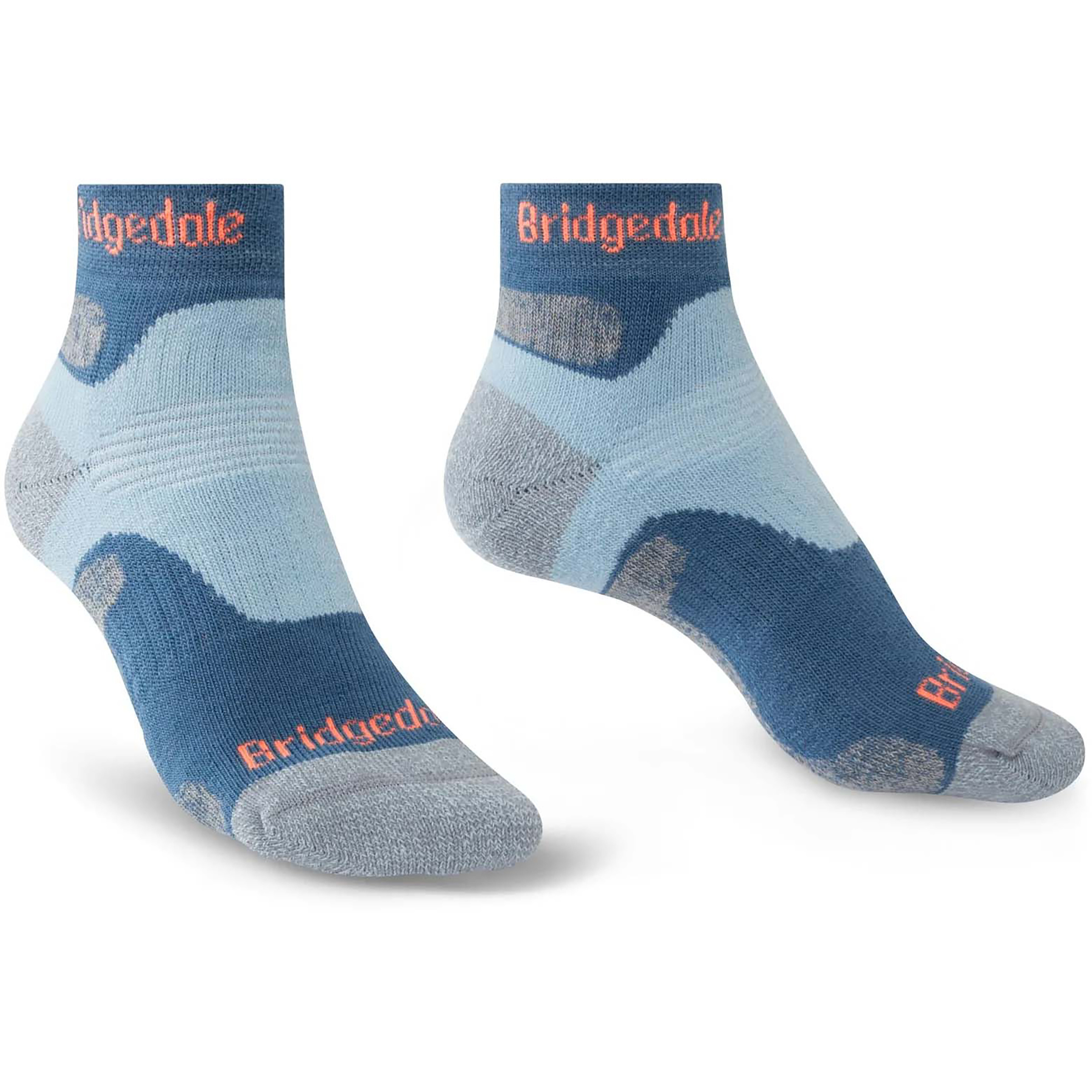 Bridgedale Midweight Merino Performance Damen Wandersocken blau Größe 41 Trekking Hautfreundlich Merinowolle