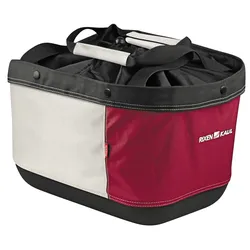 Shoppertasche KLICKfix Alingo GT rot/creme, 41x29x24cm f. Rackt.-Gepäcktr