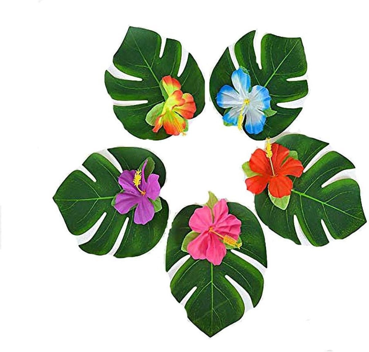 90 stuks Kunstmatige Palmbladeren voor Feestdecoratie - Groen
