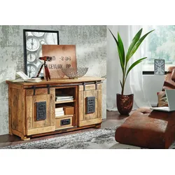 Sideboard Mango 128x45x70 natur lackiert RAILWAY #102