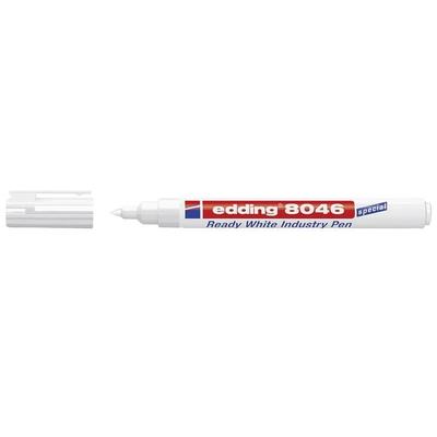 Edding 4-8046049 Industriemarker Weiß wasserfest: Ja