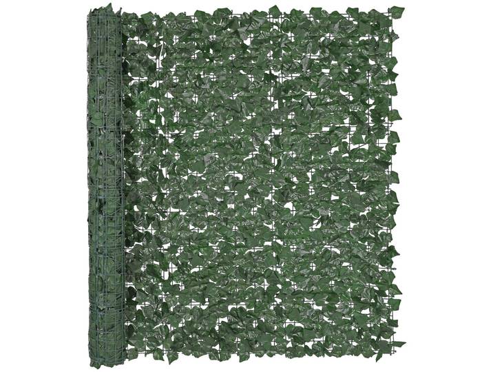 VEVOR Clôture pare-vue en lierre\, 1500 x 2490 mm\, mur végétal\, clôture verte en lierre avec raccord renforcé\, haies artificielles avec feuilles de vigne comme décoration pour jardin\, cour et terrasse