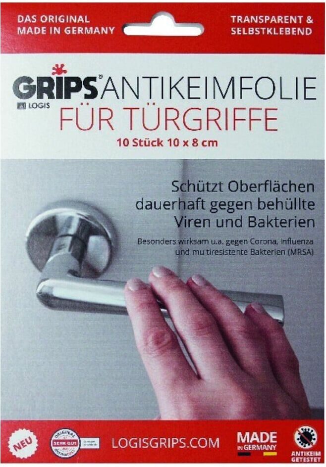 LOGIS GRIPS Antikeimfolie Türgriffe ; E/D/E (18761960)