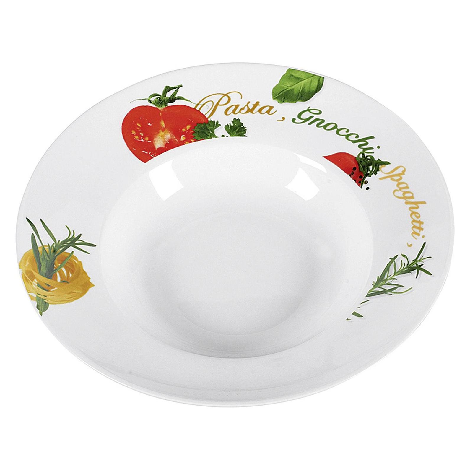 Wellco Pastateller Milano Porzellan Ø27cm assortiert (27 cm) (WELLCO) Mindestbestellmenge: 6 Stück