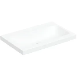 Geberit iCon Aufsatz-Waschtisch 501848007 70x48cm, ohne Hahnloch, ohne Überlauf, für Arbeitsplatte, weiß