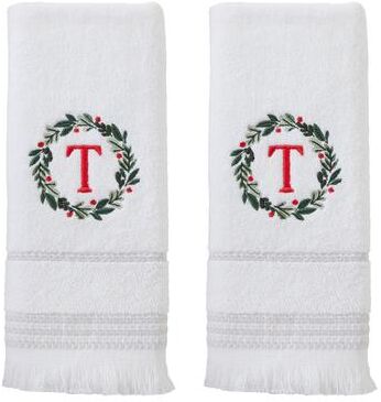 SKL Home Wreath Monogram Hand Towel (2-Pack)