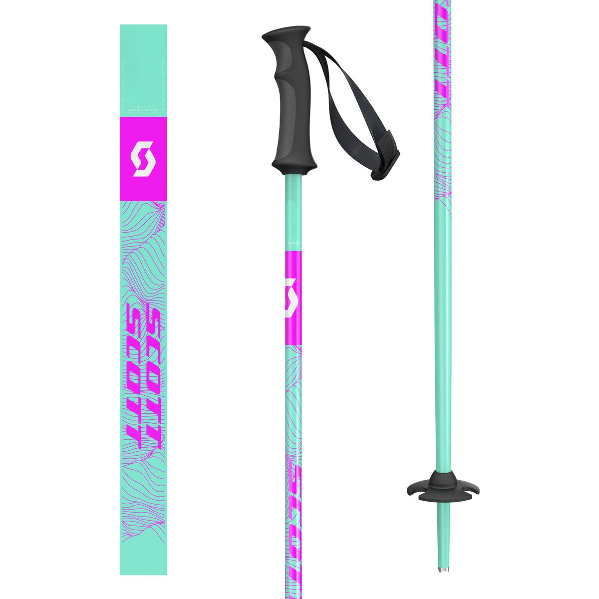 Scott Pole Element Jr mint green/neon pink (7642) 110 4243557642110