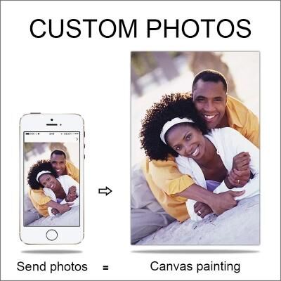 Uplift Treasures Custom Photo Canvas Print With Frame a 35x25cm(add Frame)