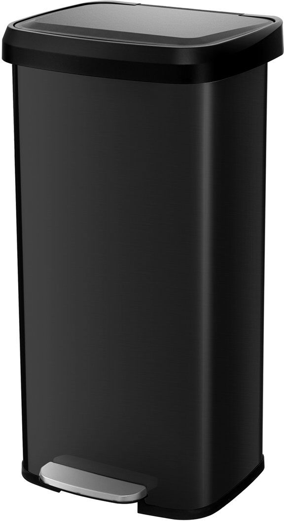 casart Stainless Steel Step On Waste Bin - 64.35 L Black