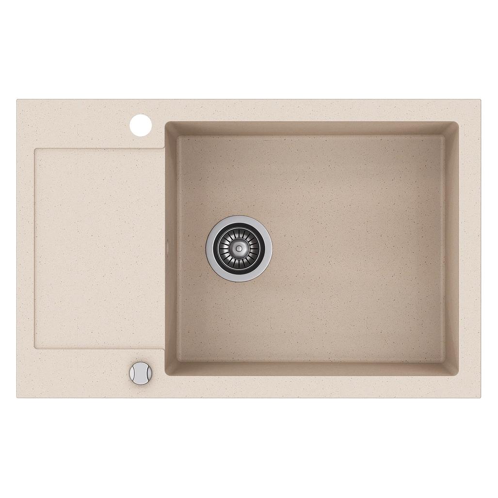 Kernau KGSH 6078 1B1D Küchenspüle - 1 Becken 1 Abtropffläche, sandfarben (5907377716211)