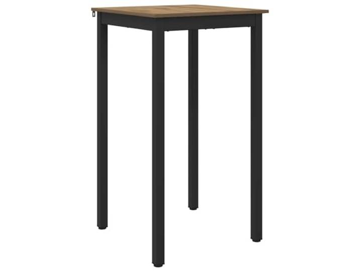 KDACVBMG Stehtisch aus technischem Holz, quadratisch Füße aus Metall, stabiler Rahmen, rechteckige Form, Küche, Esszimmer, moderne Dekoration, funktionaler Stil