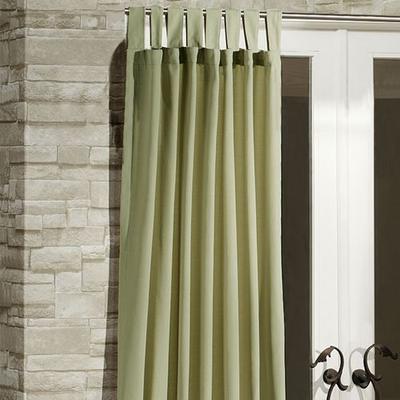 Threadmade Home Llc Matine Tab Top Curtain Panel, 52 x 95, Green