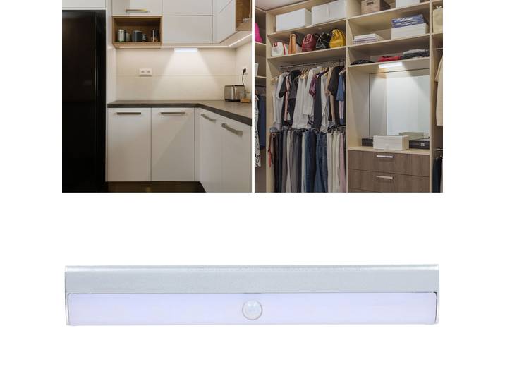 LED-Licht, Unterbaulampe, mit Bewegungssensor, sehr hell, 10 LEDs