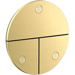 hansgrohe AXOR ShowerSelect ID Ventil, 3 Verbraucher, Unterputz, rund, 36779950, Farbe: Brushed Brass