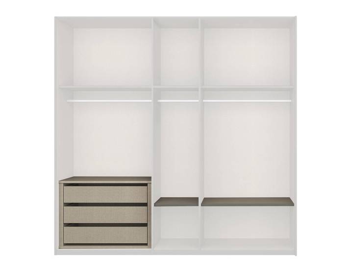 Classic Zubehör Schwebetürenschrank 225cm Beige 2 Türen Spanplatte