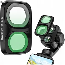 Sunnylife Filtr Black Mist 1/4 Do Dji Osmo Pocket 4 Pro / 4p / 4 P / 4pro Schott Clip-on / Op4-fi351-d, Action Cam Zubehör, Schwarz