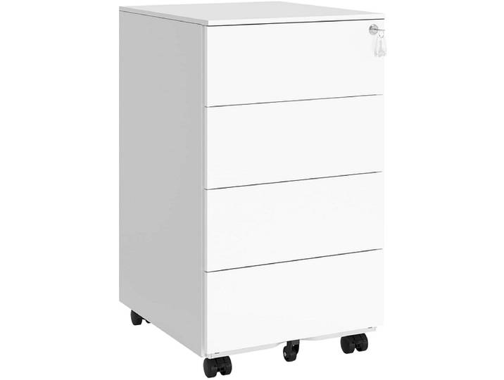 Schubladenelement SONGMICS VADIM 4 Schubladen weiss