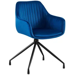 CLP Esszimmerstuhl Welby Samt   Farbe: dunkelblau, Material: Samt