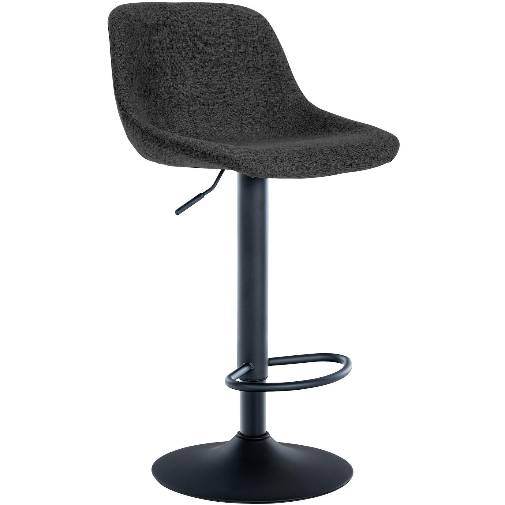 CLP Barhocker Loft Stoff Farbe: schwarz, Material: Stoff