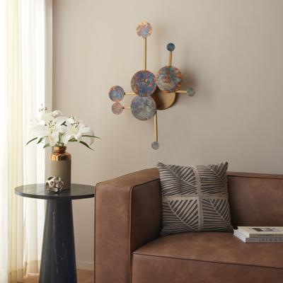 "SAFAVIEH Ralsei 31.5-Inch Metal Wall Decor, Antique Brass-Tone - 21.3"" W x 5"" D x 31.5"" H"