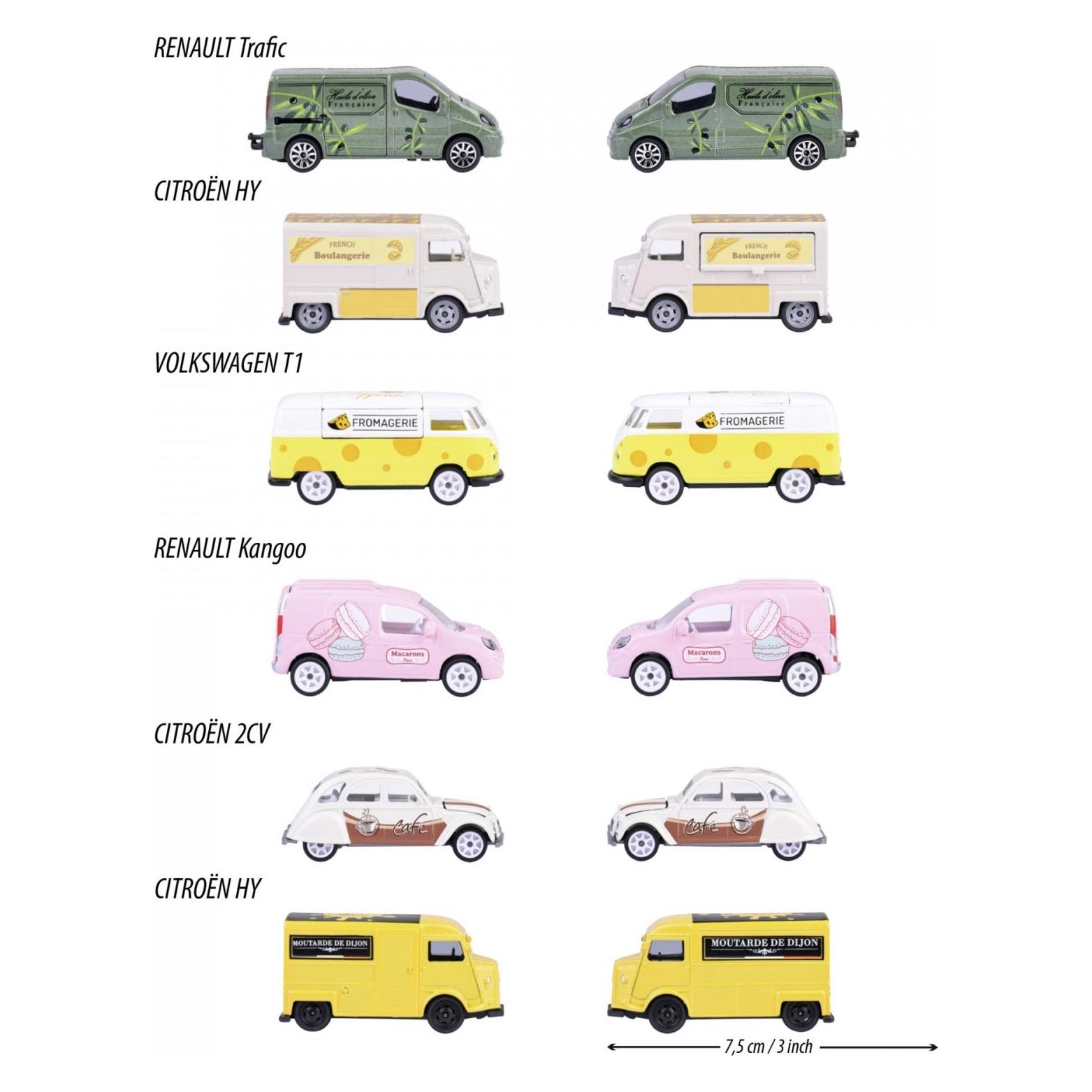Majorette French Touch Deluxe Cars, 6-sort. (212055013)