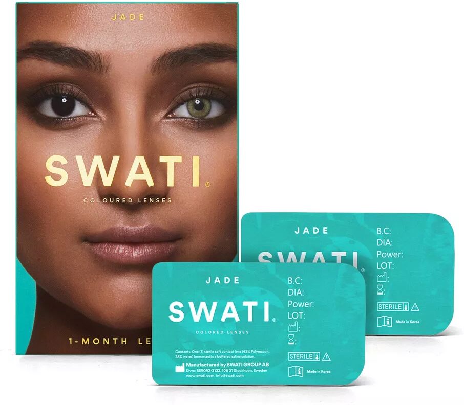 SWATI - Farbige Kontaktlinsen für 1 Monat, Set, JADE