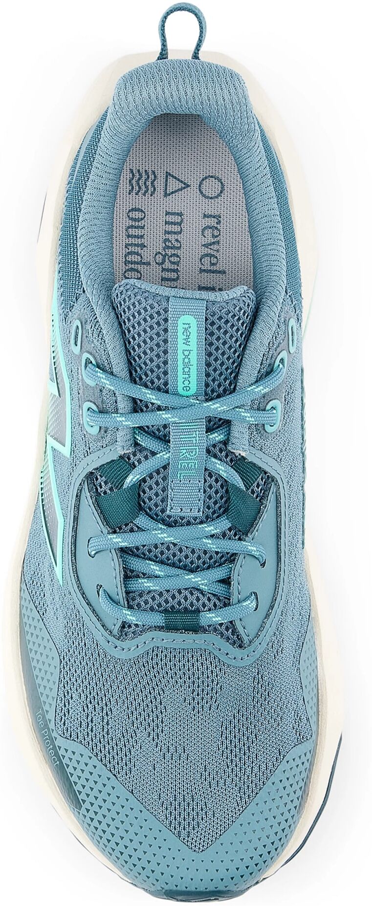 Trailrunningschuh NEW BALANCE "Nitrel", Damen, Gr. 36,5, blau (salt water), Textil, Schuhe Trailrunningschuh, Laufschuh salt water 36,5